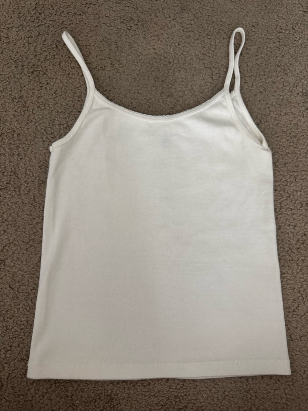 Brandy Melville lace trim scoop neck cami tank